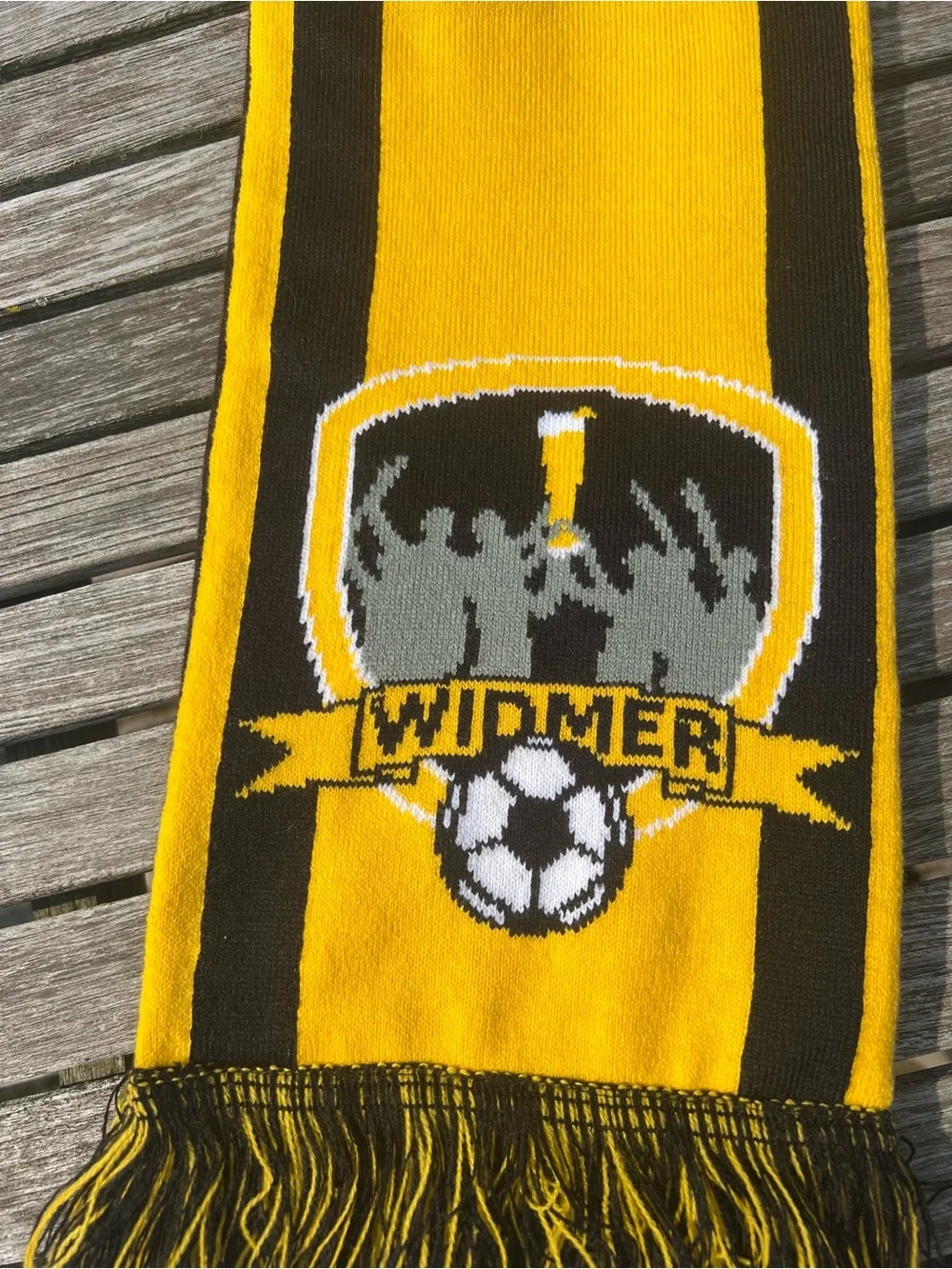 Widmer Portland Yellow and Black Soccer Fan Scarf